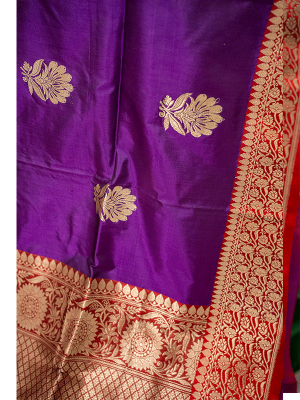 Handloom Katan Butta Antique - Image 3